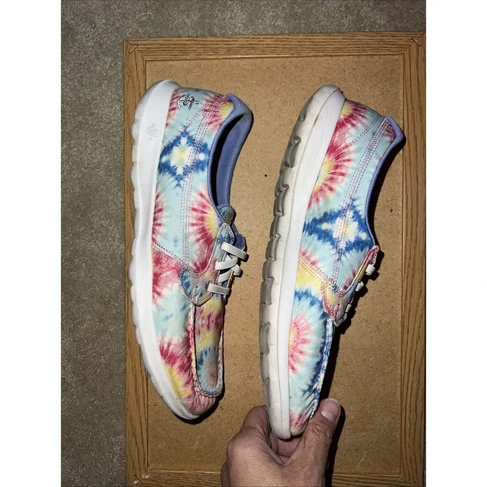 Skechers Women's Go Walk Lite Tie Dye Boat Shoe‎ Size 10